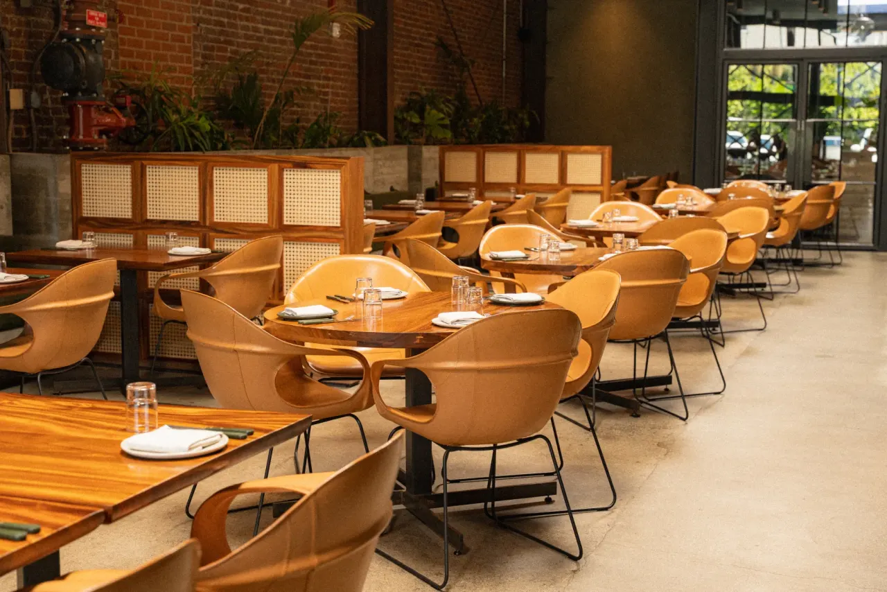 The dining room at Damián, Los Angeles