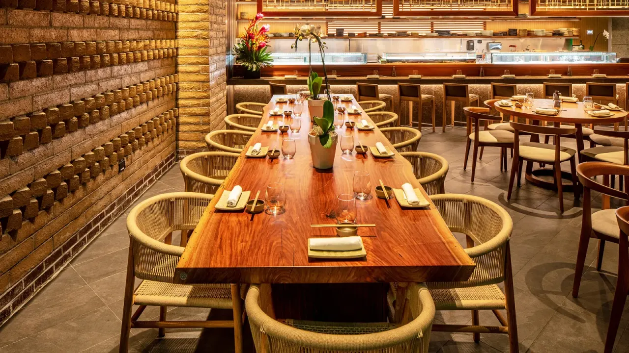 The dining room at Osaka Miami